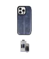 ieg™ iPhone 15 Pro Max Kılıf Zirve Yansıma Serisi - Siyah Vanessa Magic Hayalet Cam