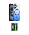 ieg™ iPhone 16 Kılıf Ahenk Doku Özel Seri - Şeffaf 360 Full Body Arka Koruyucu