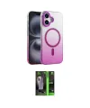 ieg™ iPhone 16 Kılıf Ahenk Doku Özel Seri - Şeffaf 360 Full Body Arka Koruyucu