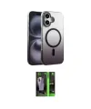 ieg™ iPhone 16 Kılıf Ahenk Doku Özel Seri - Şeffaf 360 Full Body Arka Koruyucu
