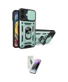 ieg™ iPhone 16 Kılıf Ahenk Klasik - Şeffaf Pasifik Cam Ekran Koruyucu