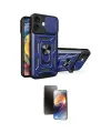 ieg™ iPhone 16 Kılıf Ahenk Klasik - Siyah 3D Antistatik Mat Seramik Nano Ekran Koruyucu