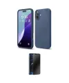 ieg™ iPhone 16 Kılıf Ahenk Serisi - Siyah 3D Antistatik Hayalet Cam Ekran Koruyucu