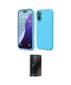 ieg™ iPhone 16 Kılıf Ahenk Serisi - Siyah 3D Antistatik Hayalet Cam Ekran Koruyucu