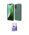 ieg™ iPhone 16 Kılıf Ahenk Serisi - Siyah Bilvis 5in1 5D Magic Hayalet Cam Ekran Koruyucu