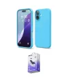 ieg™ iPhone 16 Kılıf Ahenk Serisi - Siyah Bilvis 5in1 5D Magic Hayalet Cam Ekran Koruyucu
