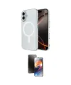 ieg™ iPhone 16 Kılıf Ahenk Yansıma Prime - Siyah 3D Antistatik Mat Seramik Nano Ekran Koruyucu
