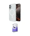 ieg™ iPhone 16 Kılıf Ahenk Yansıma Prime - Siyah Bilvis 5in1 5D Magic Hayalet Cam Ekran Koruyucu