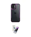 ieg™ iPhone 16 Kılıf Akış Çizgi Koleksiyonu - Şeffaf Pasifik Cam Ekran Koruyucu