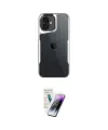 ieg™ iPhone 16 Kılıf Akış Çizgi Koleksiyonu - Şeffaf Pasifik Cam Ekran Koruyucu