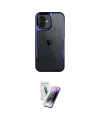 ieg™ iPhone 16 Kılıf Akış Çizgi Koleksiyonu - Şeffaf Pasifik Cam Ekran Koruyucu