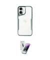 ieg™ iPhone 16 Kılıf Akış Çizgi Koleksiyonu - Şeffaf Pasifik Cam Ekran Koruyucu