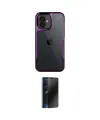 ieg™ iPhone 16 Kılıf Akış Çizgi Koleksiyonu - Siyah 3D Antistatik Hayalet Cam Ekran Koruyucu