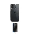 ieg™ iPhone 16 Kılıf Akış Çizgi Koleksiyonu - Siyah 3D Antistatik Hayalet Cam Ekran Koruyucu