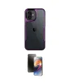 ieg™ iPhone 16 Kılıf Akış Çizgi Koleksiyonu - Siyah 3D Antistatik Mat Seramik Nano Ekran Koruyucu
