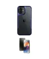 ieg™ iPhone 16 Kılıf Akış Çizgi Koleksiyonu - Siyah 3D Antistatik Mat Seramik Nano Ekran Koruyucu