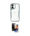 ieg™ iPhone 16 Kılıf Akış Çizgi Koleksiyonu - Siyah 3D Antistatik Mat Seramik Nano Ekran Koruyucu