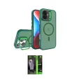 ieg™ iPhone 16 Kılıf Akış Form - Şeffaf 360 Full Body Arka Koruyucu