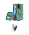 ieg™ iPhone 16 Kılıf Akış Form - Şeffaf Pasifik Cam Ekran Koruyucu