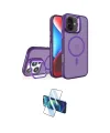 ieg™ iPhone 16 Kılıf Akış Form - Siyah 3D Antistatik Seramik Nano Ekran Koruyucu