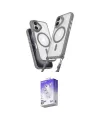ieg™ iPhone 16 Kılıf Atlas Doku Koleksiyonu - Siyah Bilvis 5in1 3D Magic Cam Ekran Koruyucu