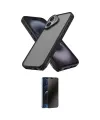 ieg™ iPhone 16 Kılıf Atlas Form - Siyah 3D Antistatik Hayalet Cam Ekran Koruyucu