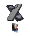 ieg™ iPhone 16 Kılıf Atlas Form - Siyah 3D Antistatik Mat Seramik Nano Ekran Koruyucu