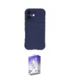 ieg™ iPhone 16 Kılıf Atlas Koleksiyonu - Siyah Bilvis 5in1 3D Magic Cam Ekran Koruyucu