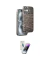 ieg™ iPhone 16 Kılıf Atlas Minimal Özel Seri - Şeffaf Pasifik Cam Ekran Koruyucu