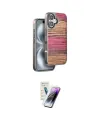 ieg™ iPhone 16 Kılıf Atlas Minimal Özel Seri - Şeffaf Pasifik Cam Ekran Koruyucu