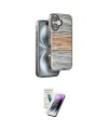 ieg™ iPhone 16 Kılıf Atlas Minimal Özel Seri - Şeffaf Pasifik Cam Ekran Koruyucu