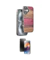 ieg™ iPhone 16 Kılıf Atlas Minimal Özel Seri - Siyah 3D Antistatik Mat Seramik Nano Ekran Koruyucu