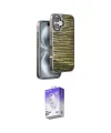 ieg™ iPhone 16 Kılıf Atlas Minimal Özel Seri - Siyah Bilvis 5in1 3D Magic Cam Ekran Koruyucu