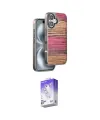 ieg™ iPhone 16 Kılıf Atlas Minimal Özel Seri - Siyah Bilvis 5in1 3D Magic Cam Ekran Koruyucu