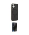 ieg™ iPhone 16 Kılıf Çekirdek Modern Prime - Siyah 3D Antistatik Hayalet Cam Ekran Koruyucu