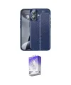 ieg™ iPhone 16 Kılıf Doruk Klasik Özel Seri - Siyah Bilvis 5in1 3D Magic Cam Ekran Koruyucu