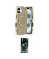 ieg™ iPhone 16 Kılıf Eksen Çizgi - Siyah 360 Mat Full Body Arka Koruyucu