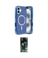 ieg™ iPhone 16 Kılıf Eksen Çizgi - Siyah 360 Mat Full Body Arka Koruyucu