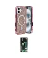 ieg™ iPhone 16 Kılıf Eksen Çizgi - Siyah 360 Mat Full Body Arka Koruyucu