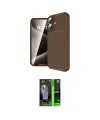 ieg™ iPhone 16 Kılıf Eksen Form Prime - Şeffaf 360 Full Body Arka Koruyucu