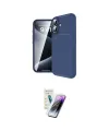 ieg™ iPhone 16 Kılıf Eksen Form Prime - Şeffaf Pasifik Cam Ekran Koruyucu