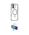 ieg™ iPhone 16 Kılıf Eksen Klasik Koleksiyonu - Siyah 3D Antistatik Seramik Nano Ekran Koruyucu