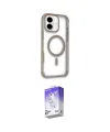 ieg™ iPhone 16 Kılıf Eksen Klasik Koleksiyonu - Siyah Bilvis 5in1 3D Magic Cam Ekran Koruyucu