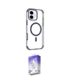ieg™ iPhone 16 Kılıf Eksen Klasik Koleksiyonu - Siyah Bilvis 5in1 3D Magic Cam Ekran Koruyucu