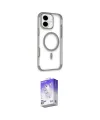 ieg™ iPhone 16 Kılıf Eksen Klasik Koleksiyonu - Siyah Bilvis 5in1 3D Magic Cam Ekran Koruyucu