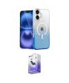 ieg™ iPhone 16 Kılıf Eksen Minimal Özel Seri - Siyah Bilvis 5in1 5D Magic Hayalet Cam Ekran Koruyucu