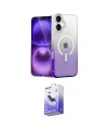 ieg™ iPhone 16 Kılıf Eksen Minimal Özel Seri - Siyah Bilvis 5in1 5D Magic Hayalet Cam Ekran Koruyucu