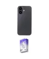 ieg™ iPhone 16 Kılıf Eksen Prime - Siyah Bilvis 5in1 3D Magic Cam Ekran Koruyucu