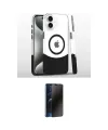 ieg™ iPhone 16 Kılıf İz Asil Prime - Siyah 3D Antistatik Hayalet Cam Ekran Koruyucu
