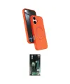 ieg™ iPhone 16 Kılıf İz Işık Koleksiyonu - Siyah 360 Mat Full Body Arka Koruyucu
